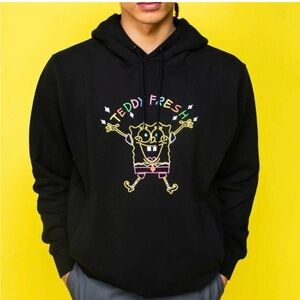 Teddy Fresh x SpongeBob 2020 Hoodie Black Logo size small